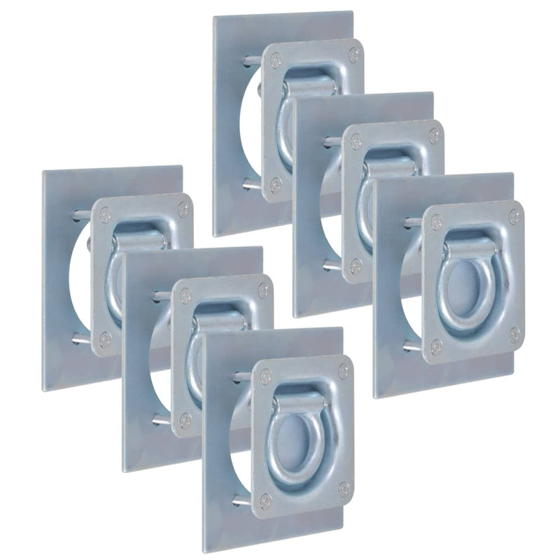 Load image into Gallery viewer, Vidaxl bevestigingsringen voor aanhanger 2000 kg verzinkt staal 6 st