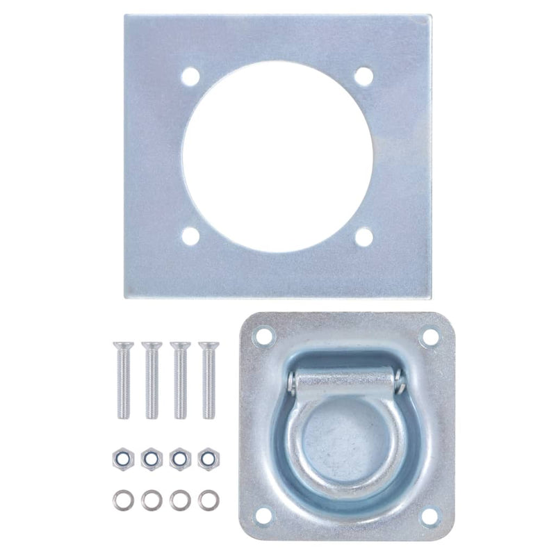 Load image into Gallery viewer, Vidaxl bevestigingsringen voor aanhanger 2000 kg verzinkt staal 6 st