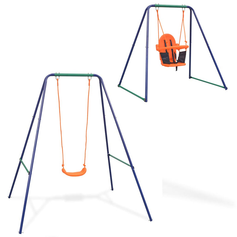 Load image into Gallery viewer, Vidaxl schommel voor peuters 2-in-1 oranje