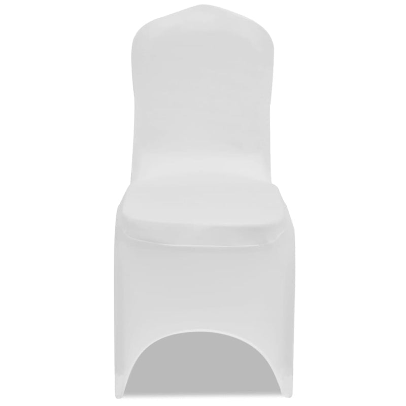 Load image into Gallery viewer, Vidaxl stoelhoezen stretch wit 100 st