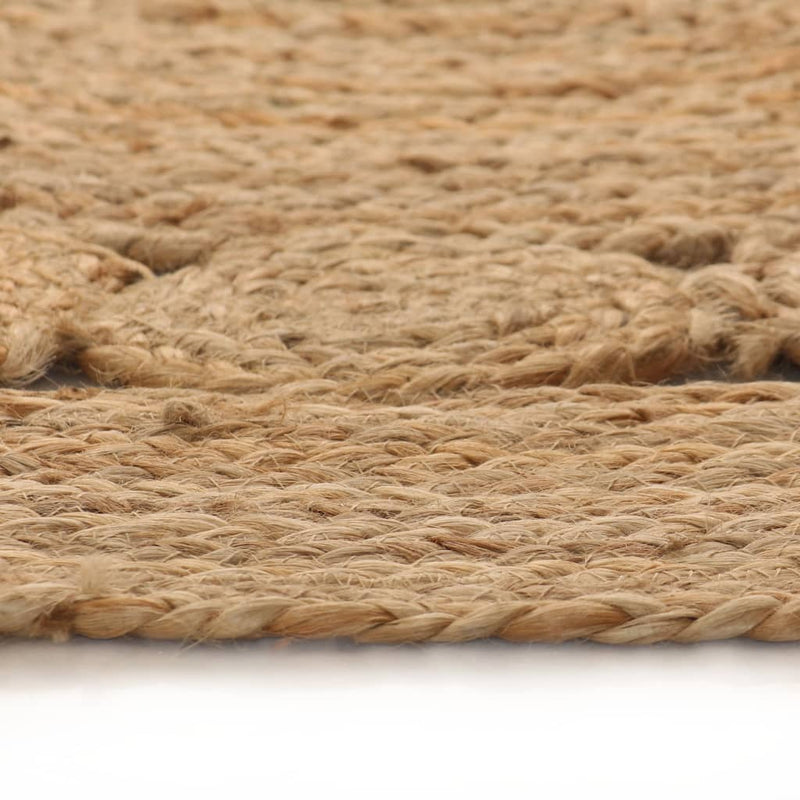 Load image into Gallery viewer, Vidaxl tapijt met ontwerp rond 150 cm gevlochten jute