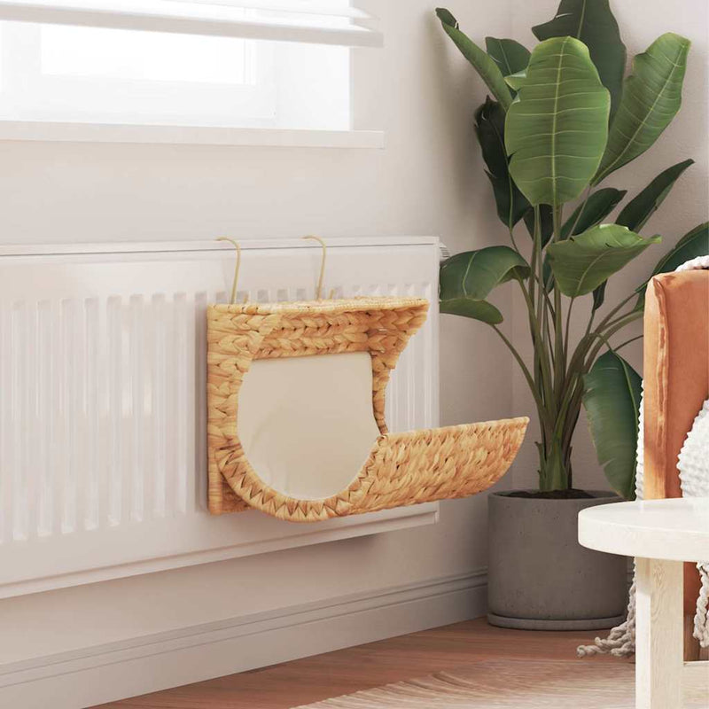 Load image into Gallery viewer, VidaXL Kattenbed met kussen 37x20x20 cm waterhyacint