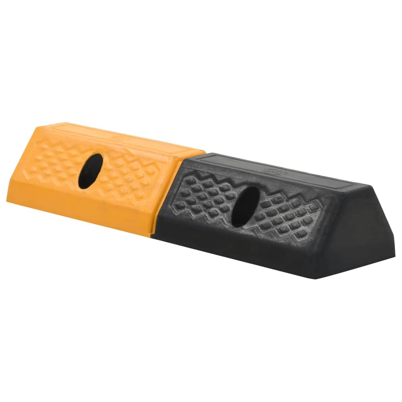 Load image into Gallery viewer, Vidaxl parkeerblokken 49x15x9 cm rubber 2 st