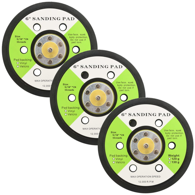 Load image into Gallery viewer, Vidaxl schuurpads met 6 gaten 15 cm 3 st