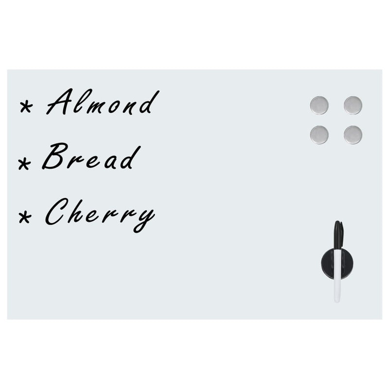Load image into Gallery viewer, Vidaxl whiteboard voor aan de wand magnetisch 60x40 cm glas
