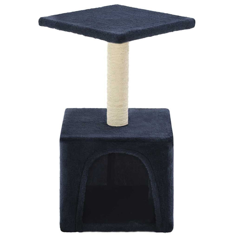 Load image into Gallery viewer, Vidaxl kattenkrabpaal met sisal krabpaal 55 cm donkerblauw
