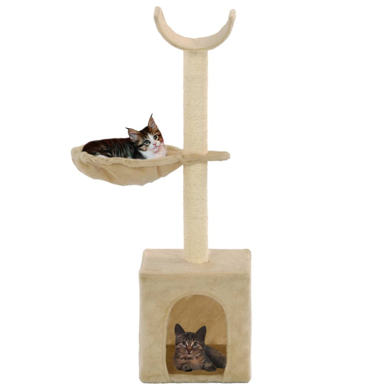 Load image into Gallery viewer, Vidaxl kattenkrabpaal met sisal krabpalen 105 cm beige