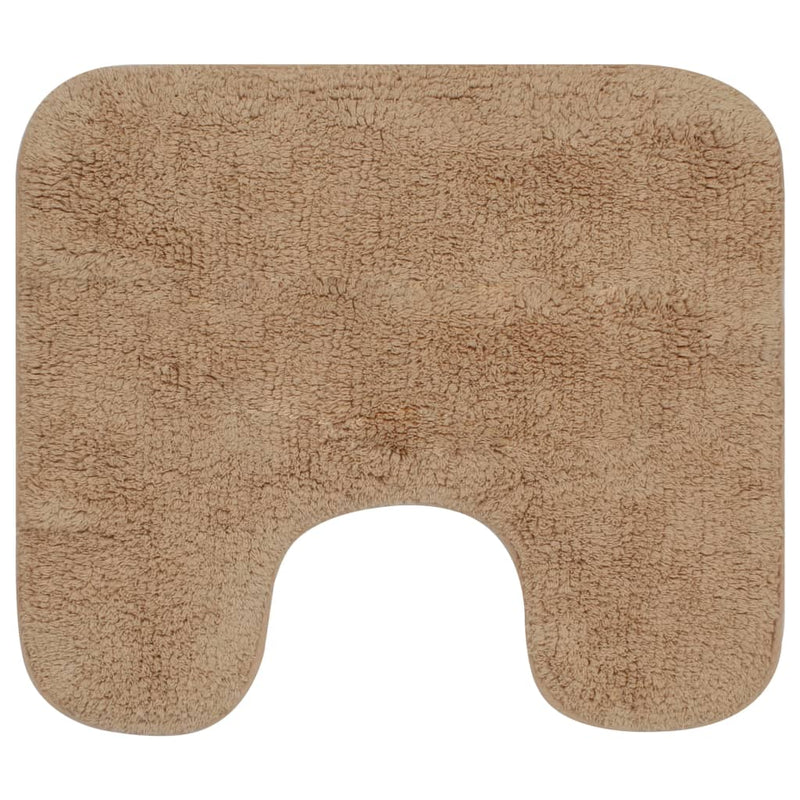 Load image into Gallery viewer, Vidaxl badmattenset stof beige 3-delig