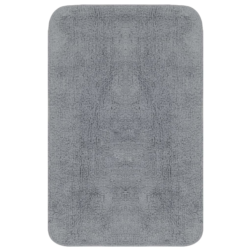 Load image into Gallery viewer, Vidaxl badmattenset stof grijs 2-delig