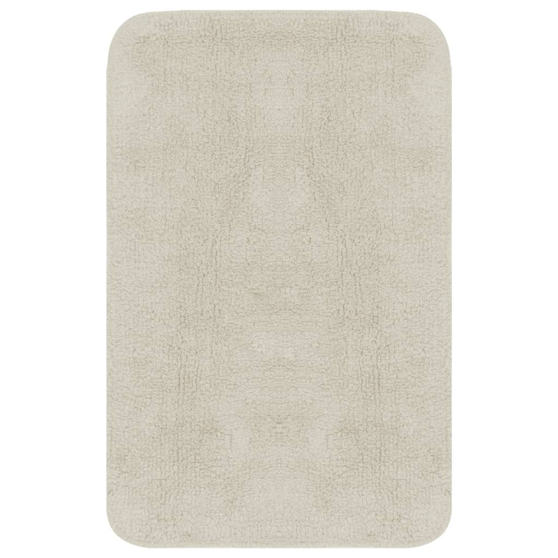 Load image into Gallery viewer, Vidaxl badmattenset stof wit 2-delig