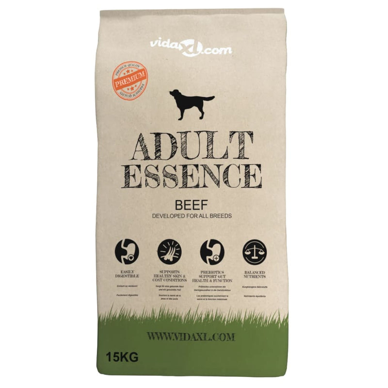Load image into Gallery viewer, VidaXL Premium hondenvoer droog Adult Essence Beef 30 kg 2 st