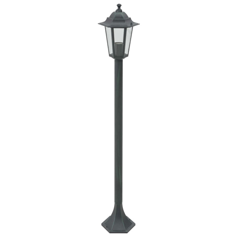 Load image into Gallery viewer, Vidaxl paalverlichting voor tuin e27 110 cm aluminium donkergroen 6 st