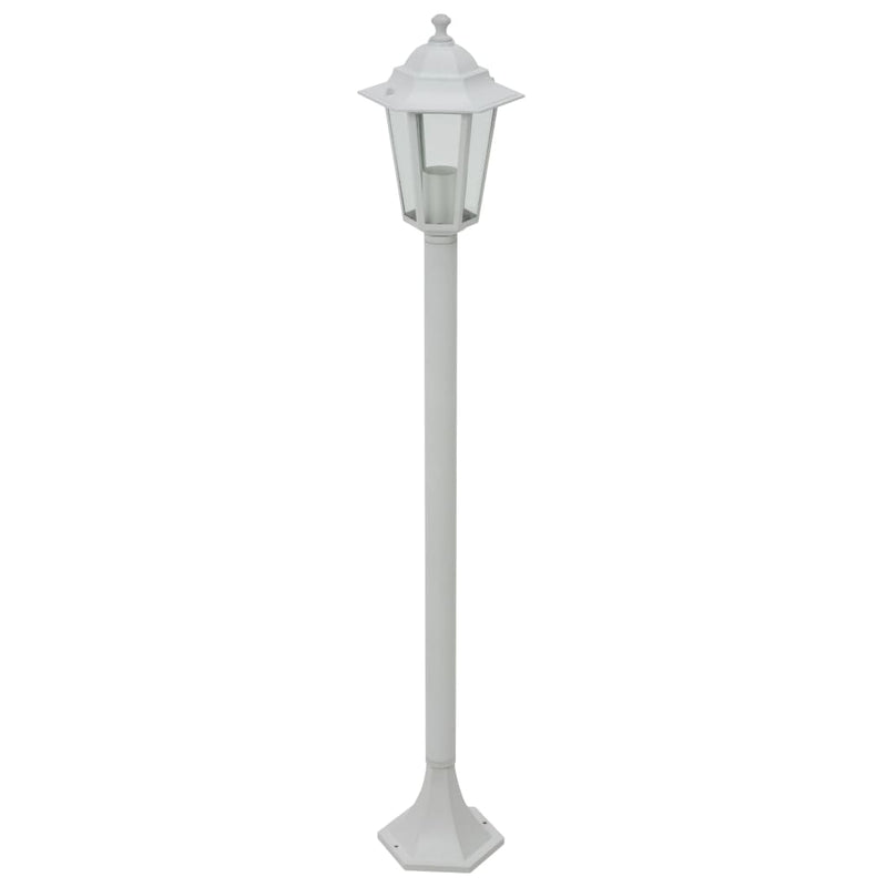 Load image into Gallery viewer, Vidaxl paalverlichting voor tuin e27 110 cm aluminium wit 6 st