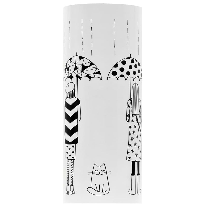 Load image into Gallery viewer, Vidaxl parapluhouder vrouwen staal wit