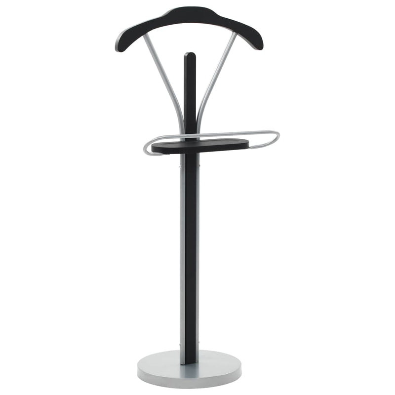 Load image into Gallery viewer, Vidaxl kledingbutler 45x35x107 cm zwart en grijs