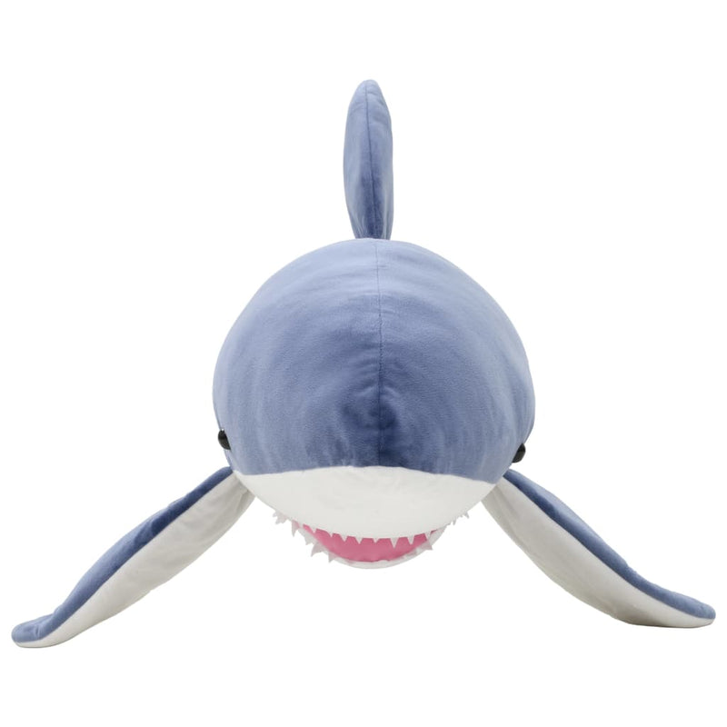 Afbeelding laden in galerijviewer, Vidaxl knuffel witte haai pluche blauw en wit