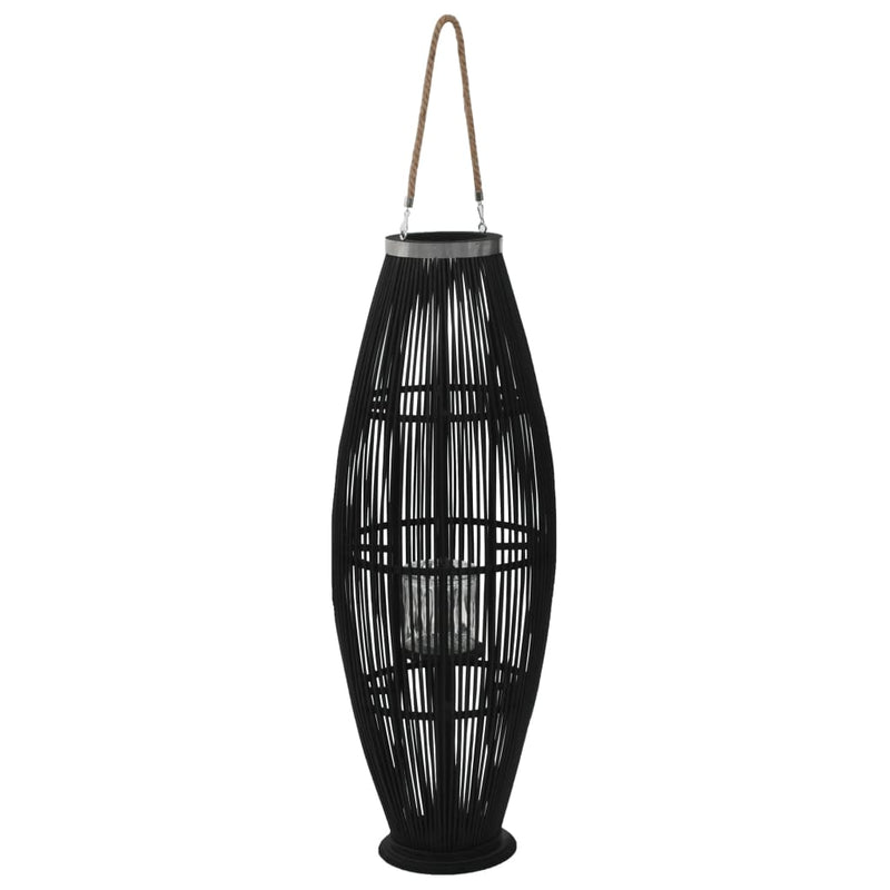 Load image into Gallery viewer, Vidaxl lantaarnhouder hangend 95 cm bamboe zwart