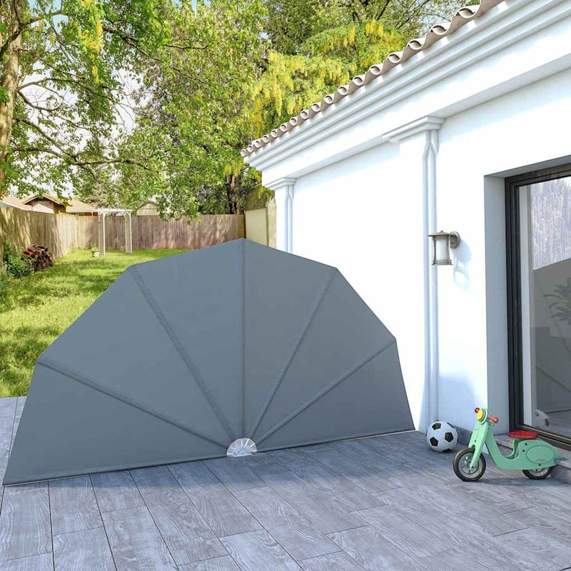 Load image into Gallery viewer, Vidaxl terrasscherm inklapbaar 200 cm grijs