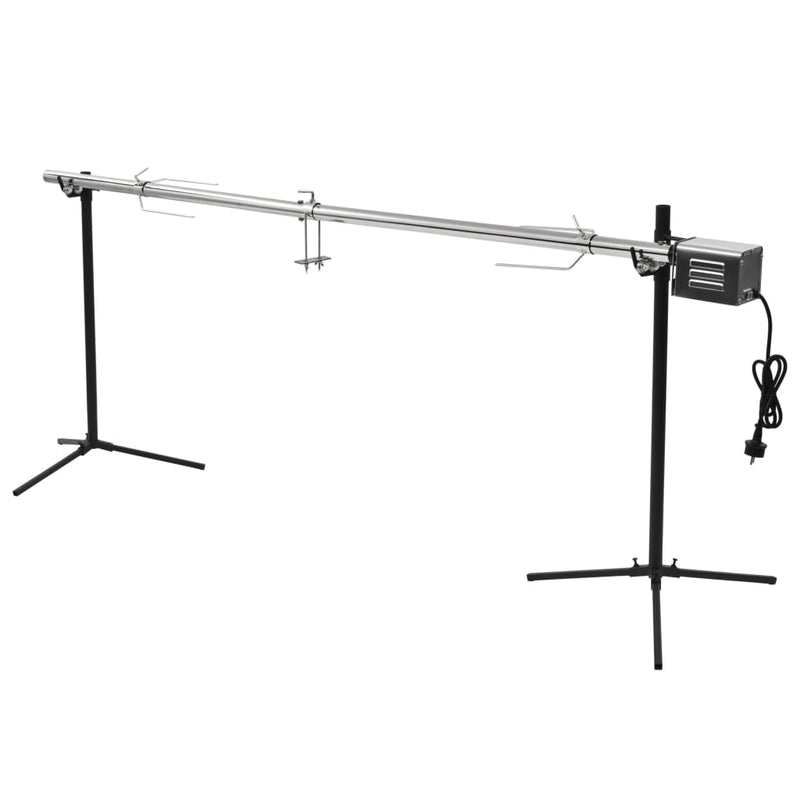 Load image into Gallery viewer, VidaXL Automatische barbecue met motor 207x45x81 cm roestvrij staal