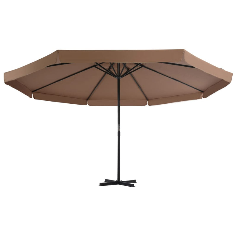 Load image into Gallery viewer, Vidaxl parasol met aluminium paal 500 cm taupe