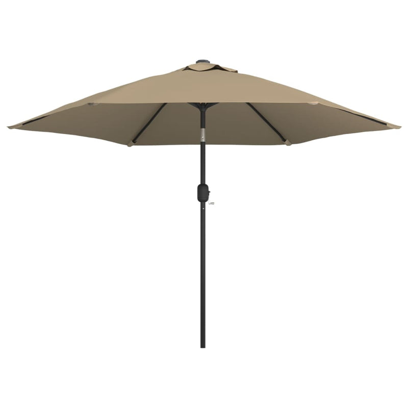 Load image into Gallery viewer, VidaXL Parasol met metalen paal 300 cm taupe