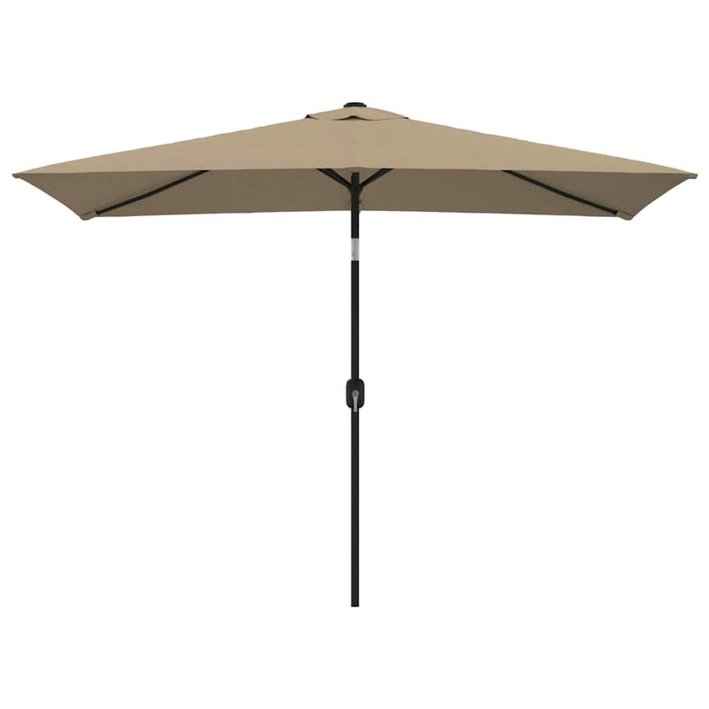 Load image into Gallery viewer, VidaXL Parasol met metalen paal 300x200 cm taupe