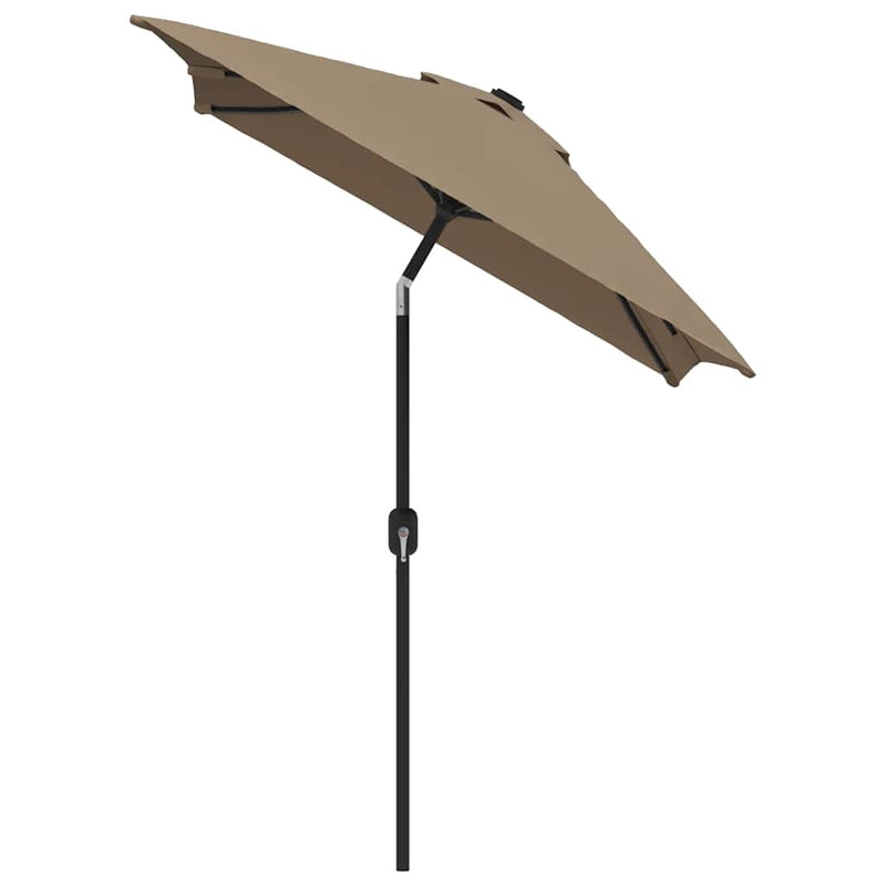 Load image into Gallery viewer, VidaXL Parasol met metalen paal 300x200 cm taupe