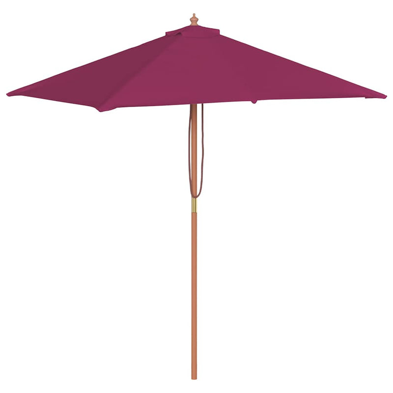 Load image into Gallery viewer, VidaXL Parasol met houten paal 150x200 cm bordeauxrood