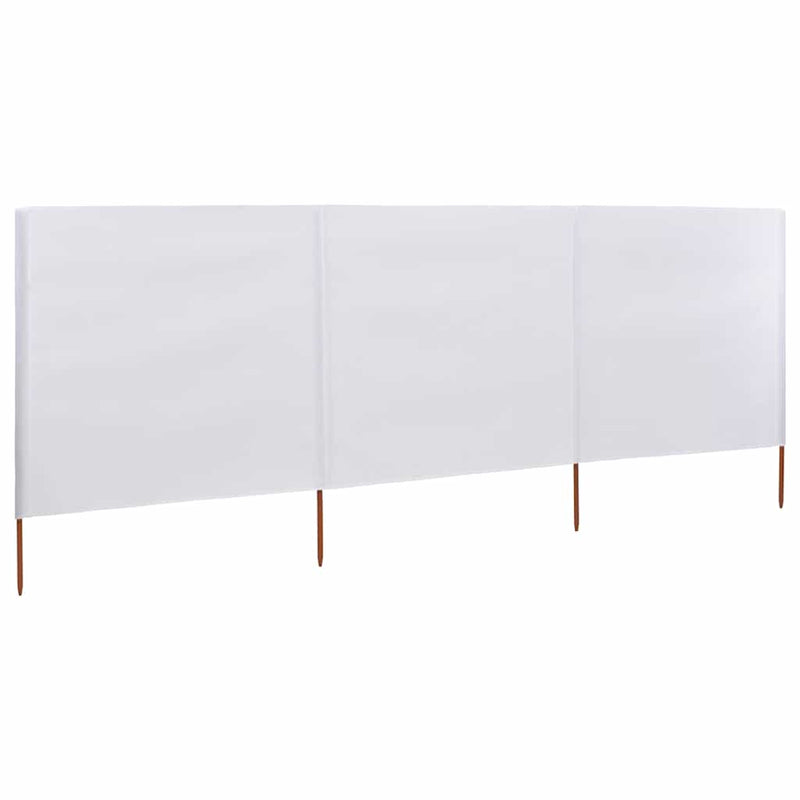 Load image into Gallery viewer, Vidaxl windscherm 3-panelen 400x120 cm stof wit