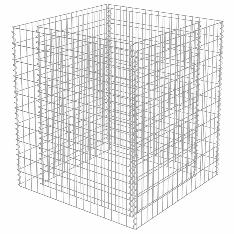 Load image into Gallery viewer, Vidaxl gabion plantenbak verhoogd 90x90x100 cm gegalvaniseerd staal