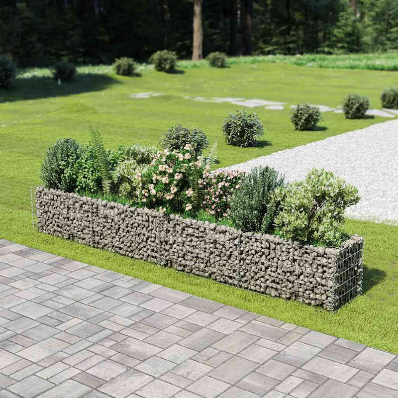 Load image into Gallery viewer, Vidaxl gabion plantenbak verhoogd 360x50x50 cm gegalvaniseerd staal