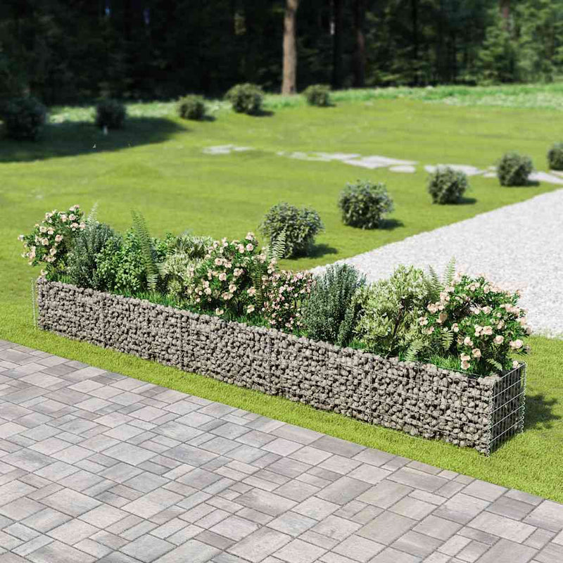 Load image into Gallery viewer, Vidaxl gabion plantenbak verhoogd 450x50x50 cm gegalvaniseerd staal
