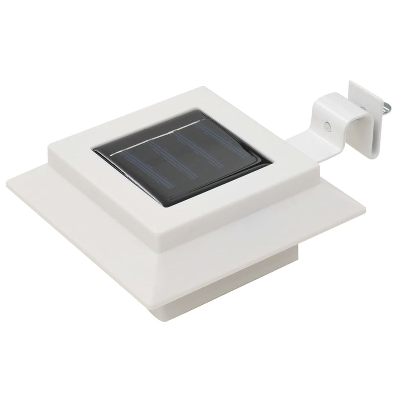 Load image into Gallery viewer, Vidaxl led-solarlampen vierkant 12 cm wit 6 st