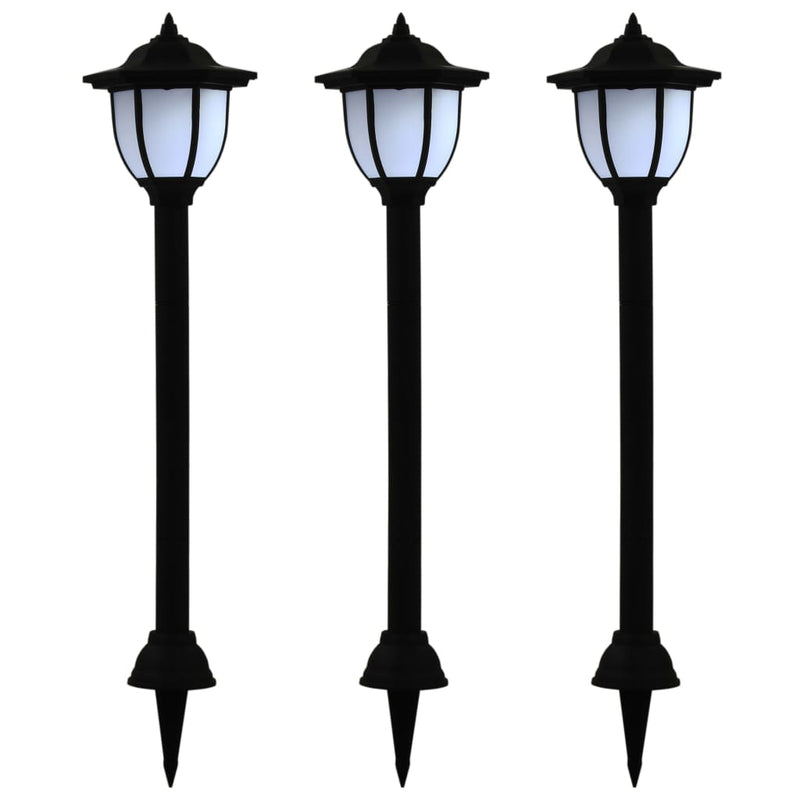 Load image into Gallery viewer, Vidaxl led-solarlampen zwart 3 st