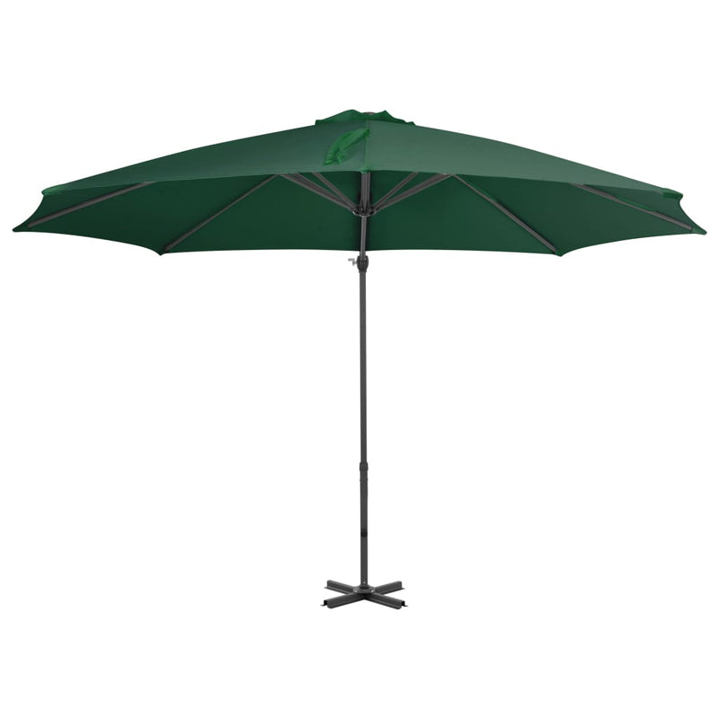 Load image into Gallery viewer, Vidaxl zweefparasol met aluminium paal 300 cm groen
