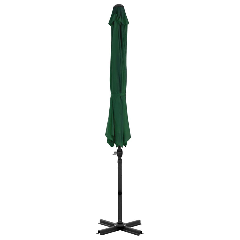 Load image into Gallery viewer, Vidaxl zweefparasol met aluminium paal 300 cm groen