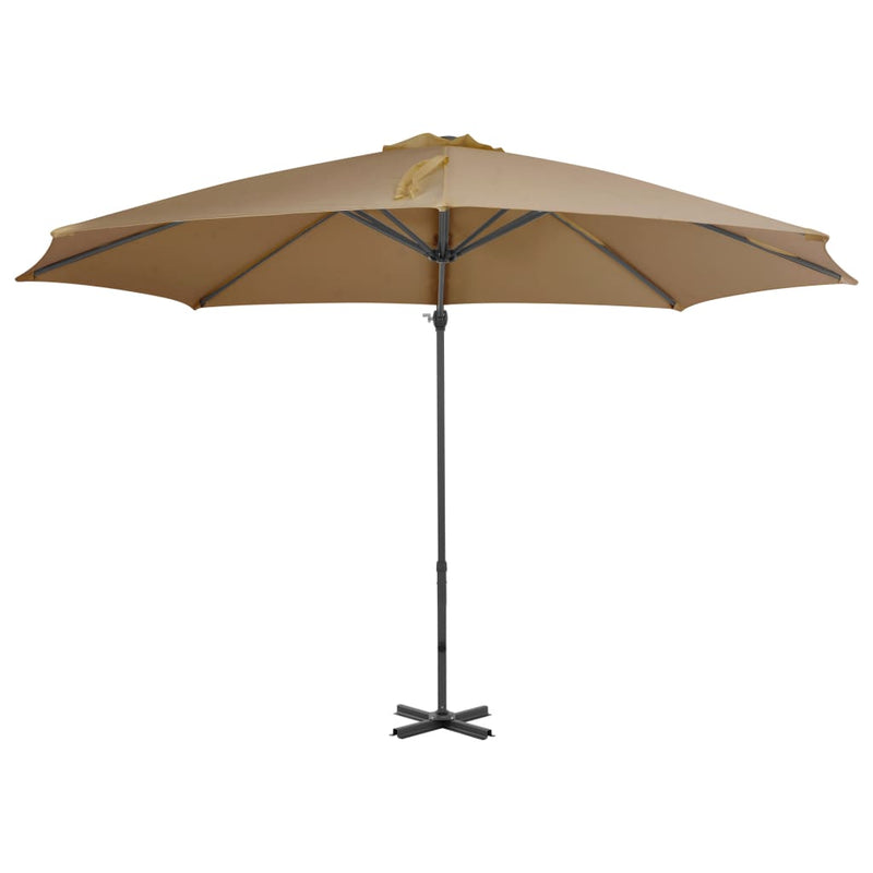 Load image into Gallery viewer, Vidaxl zweefparasol met aluminium paal 300 cm taupe
