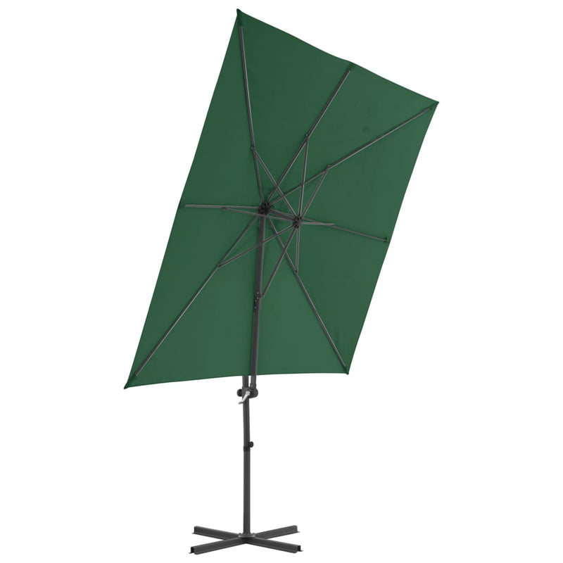 Load image into Gallery viewer, Vidaxl zweefparasol met stalen paal 250x250 cm groen