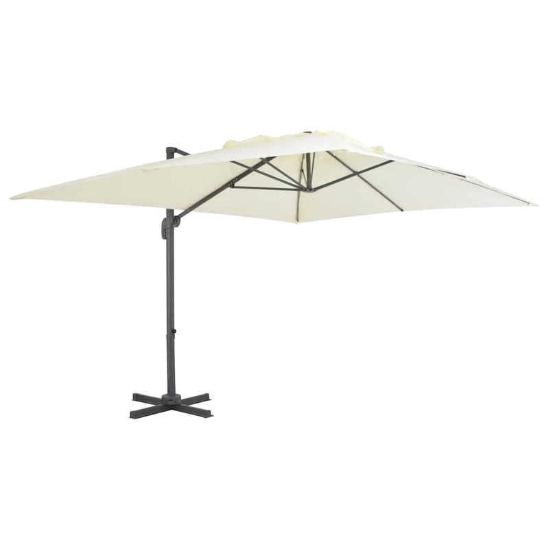 Load image into Gallery viewer, Vidaxl zwevende parasol met aluminium paal 400x300 cm zand