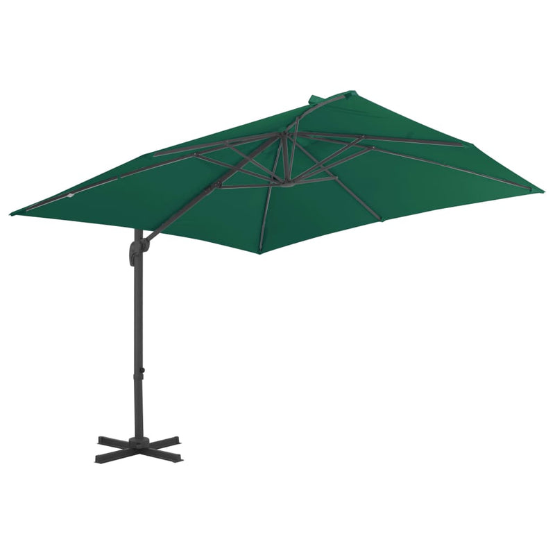 Load image into Gallery viewer, Vidaxl zweefparasol met aluminium paal 300x300 cm groen