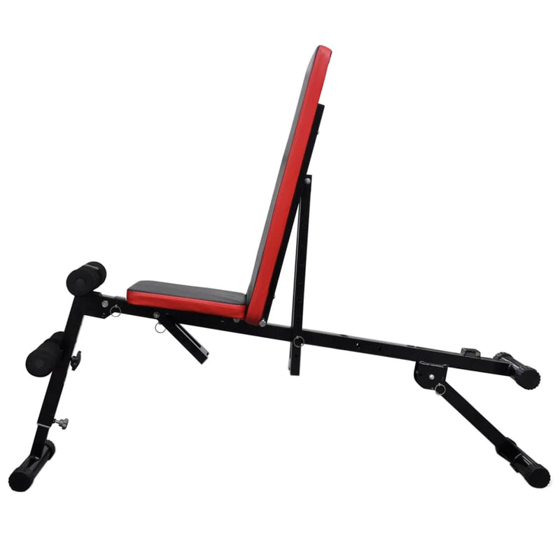 Load image into Gallery viewer, VidaXL Buikspierbank met halterset verstelbaar 30,5 kg