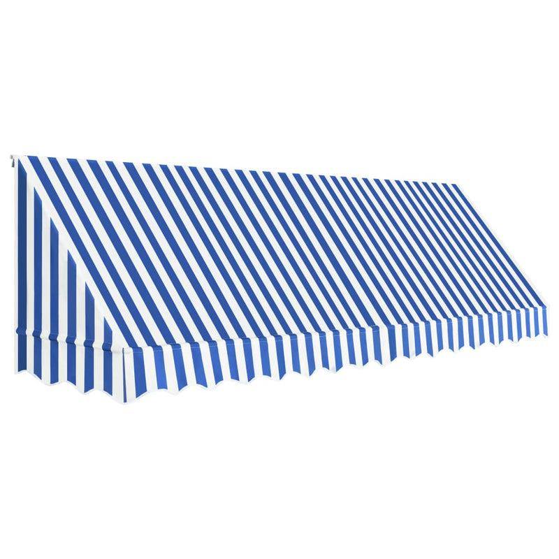 Load image into Gallery viewer, Vidaxl luifel 400x120 cm blauw en wit