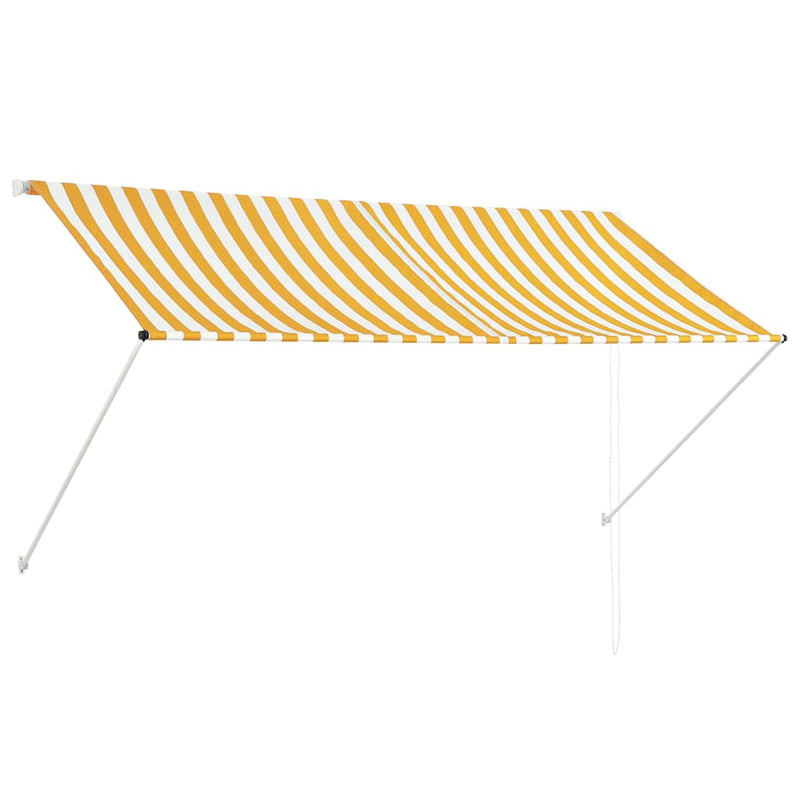 Load image into Gallery viewer, Vidaxl luifel uittrekbaar 250x150 cm geel en wit