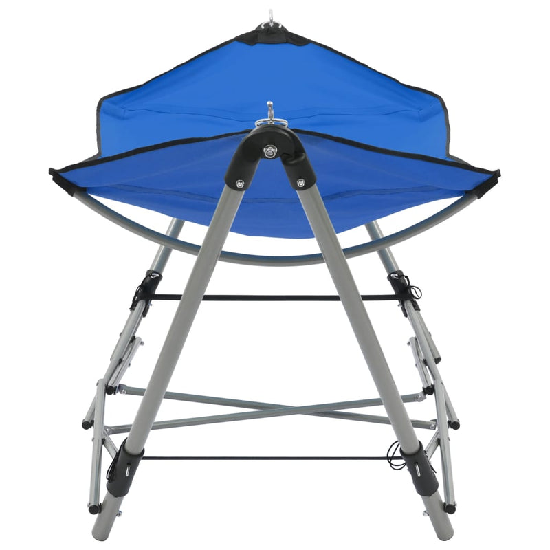 Load image into Gallery viewer, Vidaxl hangmat met inklapbare standaard blauw