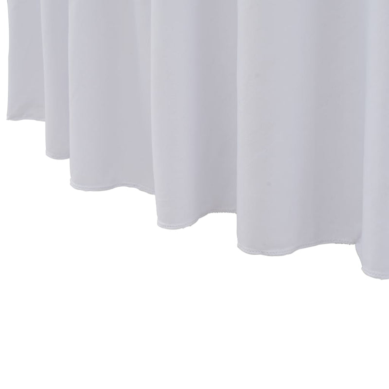 Load image into Gallery viewer, Vidaxl 2 st tafelhoezen stretch met rok 180x74 cm wit