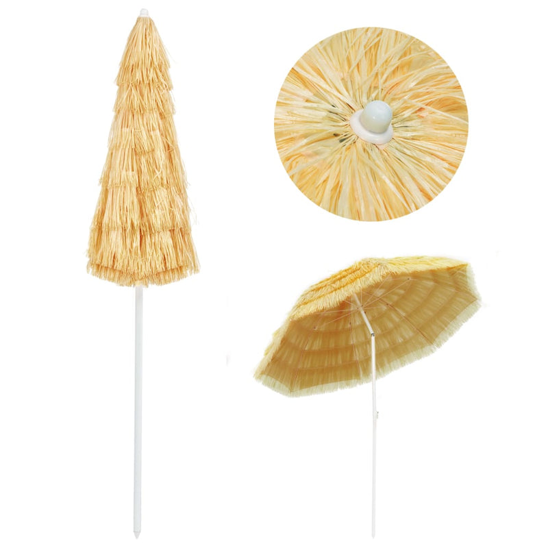Load image into Gallery viewer, VidaXL Strandparasol Hawaï stijl 240 cm naturel