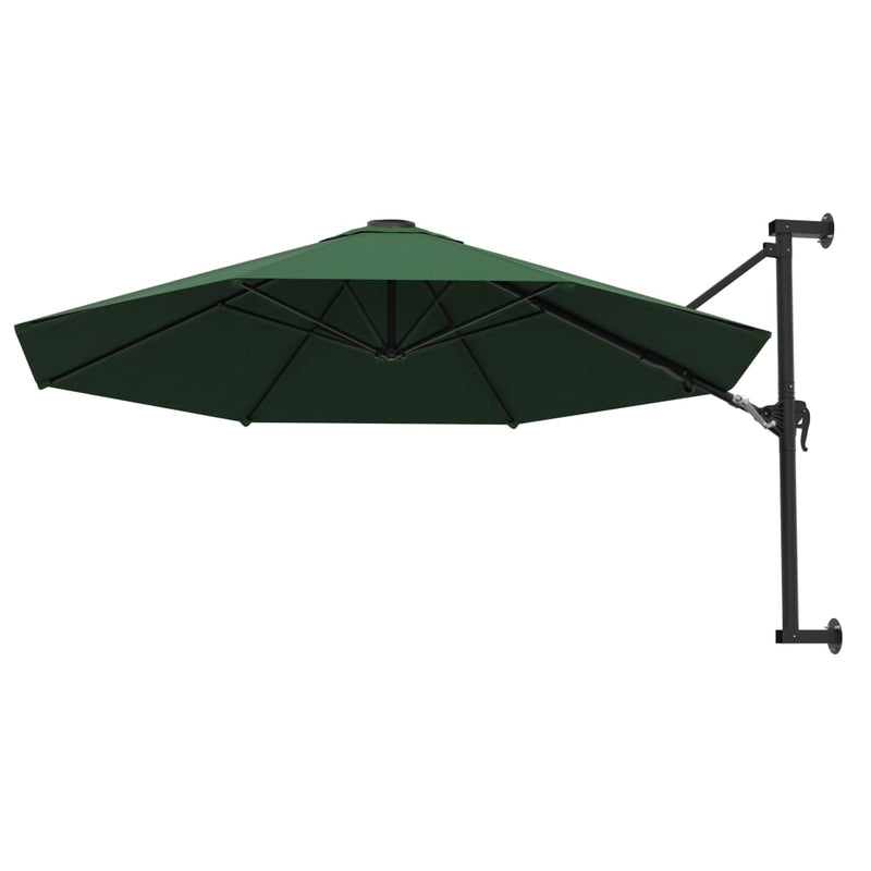 Load image into Gallery viewer, Vidaxl wandparasol met metalen paal 300 cm groen