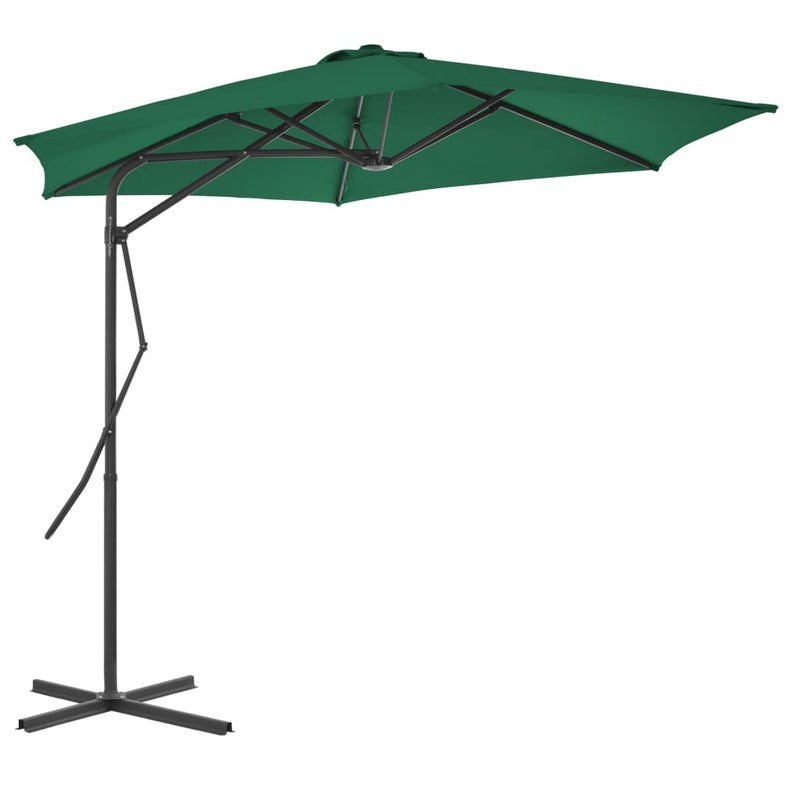 Load image into Gallery viewer, Vidaxl parasol met stalen paal 300 cm groen