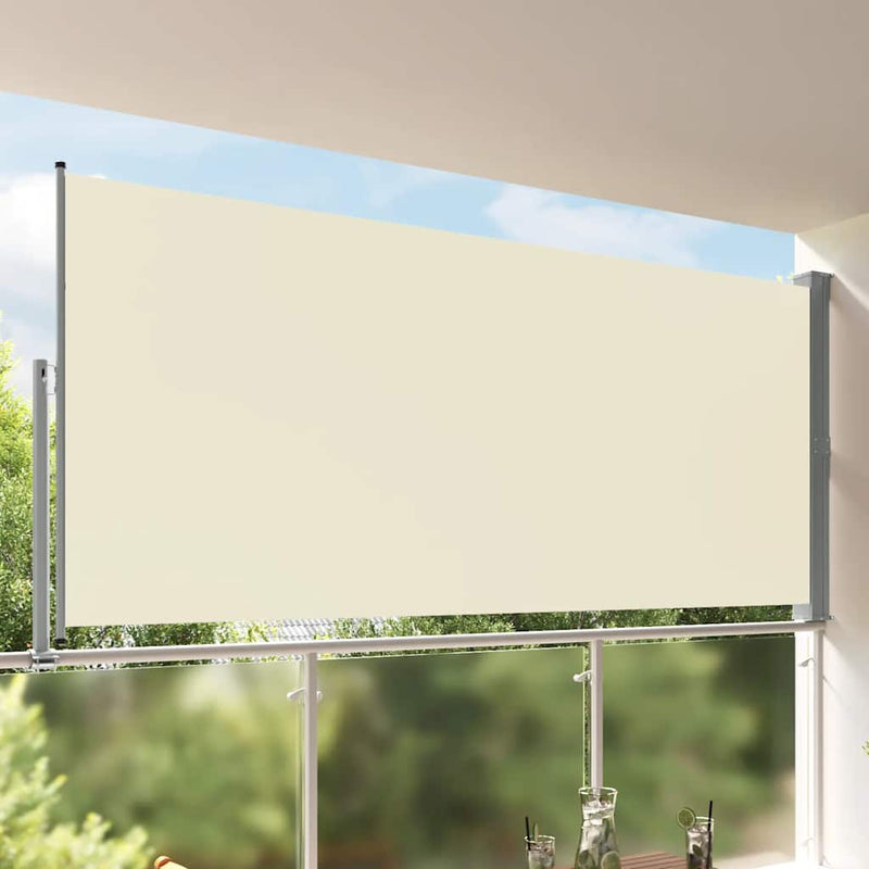 Load image into Gallery viewer, Vidaxl tuinscherm uittrekbaar 160x300 cm crèmekleurig