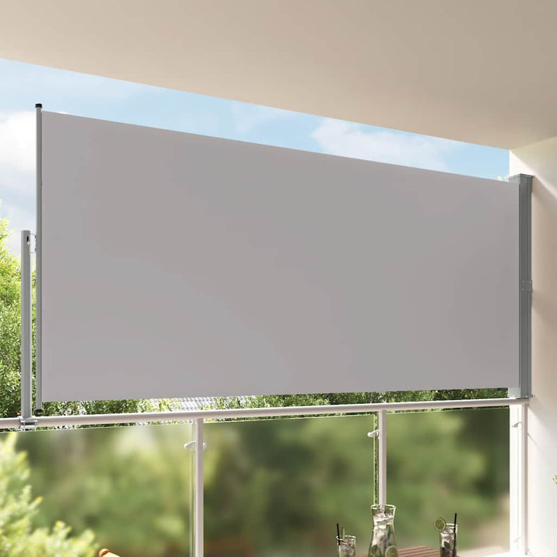 Load image into Gallery viewer, Vidaxl tuinscherm uittrekbaar 160x300 cm grijs